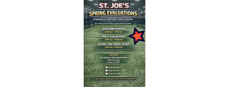Shetland and Pinto Evaluations are on Sunday, March 8th